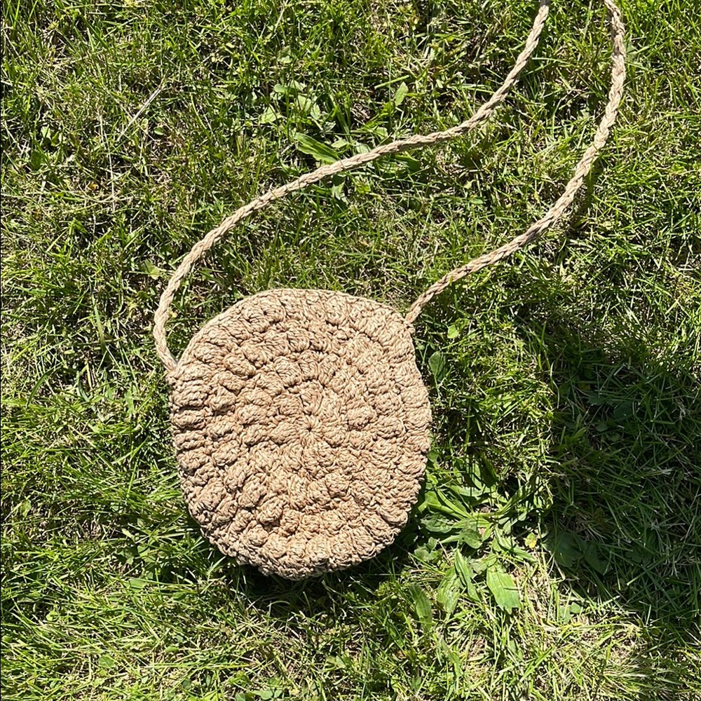 Handcrafted Tan Woven Bag